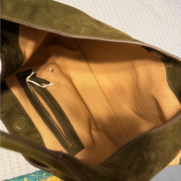 Madewell Olive Suede Hobo Bag - Picture 4 of 5